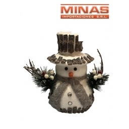 MUECO DE NIEVE PARA NAVIDAD 28 CM