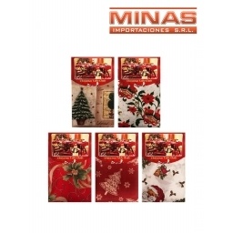 MANTEL PARA NAVIDAD 150 X 150 CM 6 MODELOS