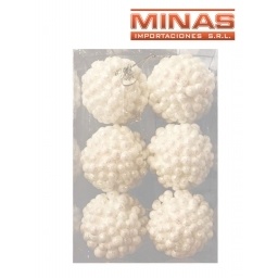 ADORNO PARA NAVIDAD 6 CM 6 PCS