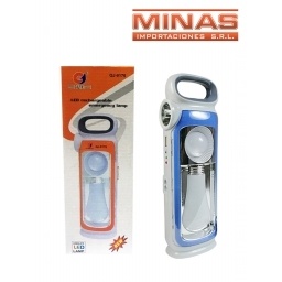 LINTERNA LED SOLAR RECARGABLE 3 LUCES DISTINTAS