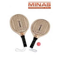 PALETAS DE PLAYA CON PELOTAS EXCELENTE CALIDAD 10 MM