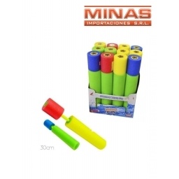 LANZADO DE AGUA 40 CM X 6,5 CM X 12 UND, COLORES SURTIDOS, $ 155 C/U.