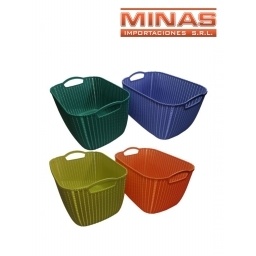 CANASTO DE PLAST. 36 CM X 25 CM X 20 CM.