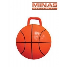 PELOTA SALTARINA CON ASA X 45 CM, BASKET.