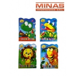 LIBRO DE COLOREAR, 8 PAG. X 12 UND,29 CM X 21 CM, $ 45 CU.