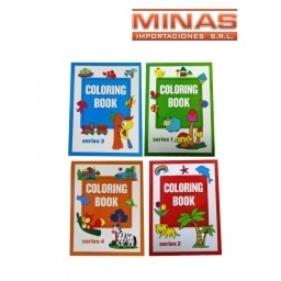 LIBRO PARA COLOREAR X 12 UND, 8 PAGINAS,$ 34,90 CU.