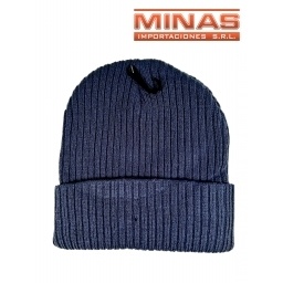 GORRO GRIS CLASICO, DOBLE.