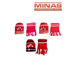 CONJUNTO GORRO Y BUFANDA 4 COLORES