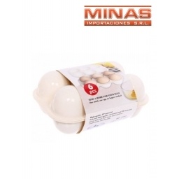 PORTA HUEVOS DE PLSTICO 6 PCS