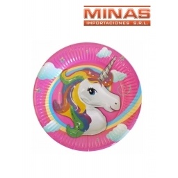 PLATOS PARA CUMPLEAOS 10 PCS 18 CM