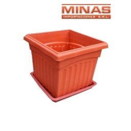 MACETA CON BASE 28 X 28 X 21 CM