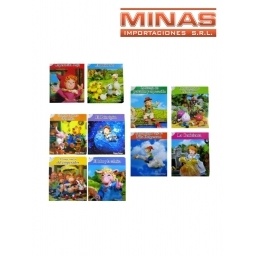 LIBROS DE CUENTOS DE 24 PAG. X 10 UND.SURTIDOS, 18 CM X 21 CM, $ 65 CU.