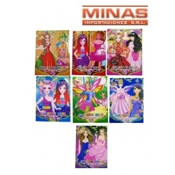 LIBROS PARA PINTAR 8 MODELOS 59,90 CU 12 PCS 29X22CM 16PAG.