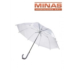 PARAGUA TRANSPARENTE X 60 CM, 8 VARILLAS.
