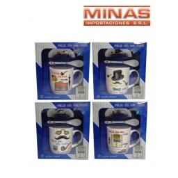 TAZA PARA PAP CUCHARA Y PLATO 4 MODELOS