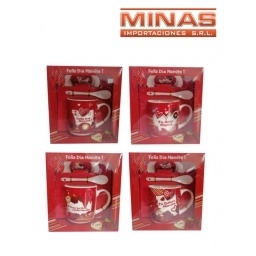 TAZA PARA MAM CUCHARA Y PLATO 4 MODELOS