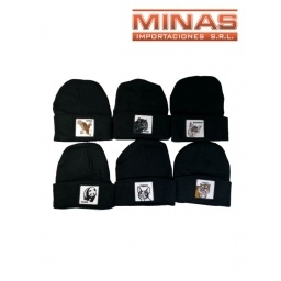 GORRO DE LANA ANIMALES, 6 DISEOS.