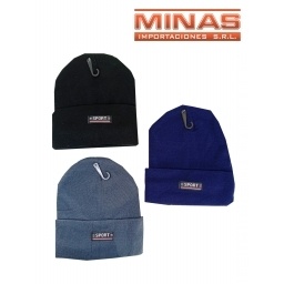 GORRO FORRADO EN POLAR, SPORT, 3 COLORES.