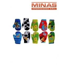 GUANTES DE NIOS GRANJA 4 DISEOS $94,90 C/U