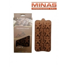 MOLDE PARA CHOCOLATES DE SILICONA 21 X 12 CM