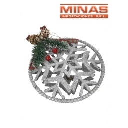 ADORNO PARA NAVIDAD 22 CM DIMETRO