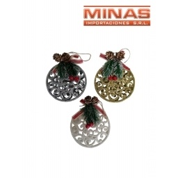 ADORNO DE NAVIDAD 13 CM DE DIMETRO