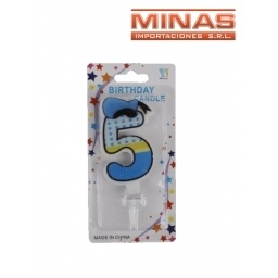 VELA EN FORMA DE NMERO CUATRO