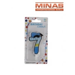 VELA EN FORMA DE NMERO CINCO