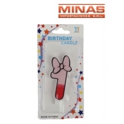 VELA NUMERO 1 PARA NENA.