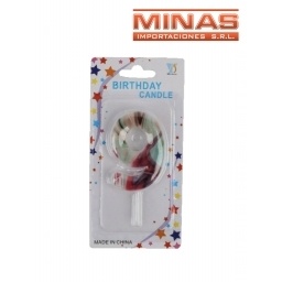 VELA EN FORMA DE NMERO NUEVE