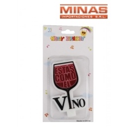 VELA FORMA COPA DE VINO.