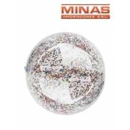 INFLABLE PELOTA X 50 CM, CON BRILLOS.