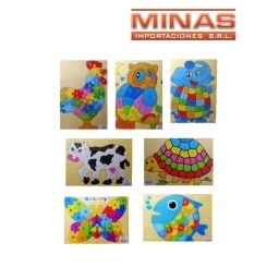 JENGA DE MADERA DE 54 PCS, DE COLORES.