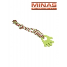 JUGUETE PARA PERRO, MANO CCUERDA.