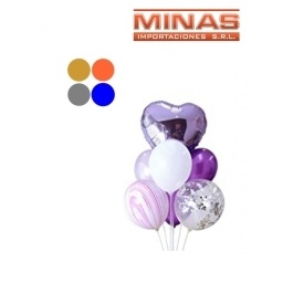 GLOBOS 7PCS 5 DISEOS