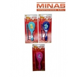 PEINE + CEPILLO PARA BEBE, V. COLORES.