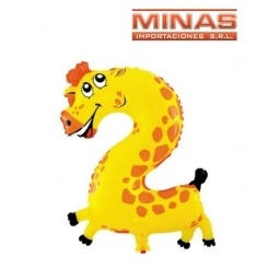 GLOBO EN FORMA DE NMEROS EN BOLSA INDIVIDUAL 16