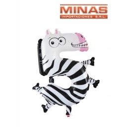 GLOBO EN FORMA DE NMEROS EN BOLSA INDIVIDUAL 16