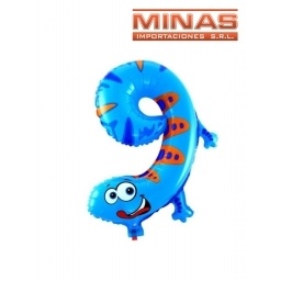 GLOBO EN FORMA DE NMEROS EN BOLSA INDIVIDUAL 16