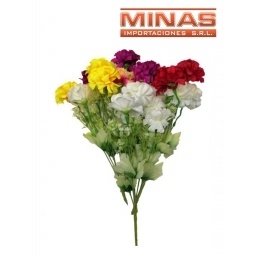 FLOR ARTIFICIAL 5 RAMAS 35 CM X 2 PCS VARIOS COLORES