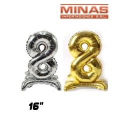 GLOBO CON BASE N 8,16 PULGADAS.
