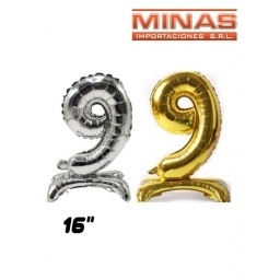 GLOBO CON BASE N 9,16 PULGADAS.