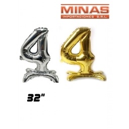 GLOBO CON BASE N 4, 32 PULGADAS.