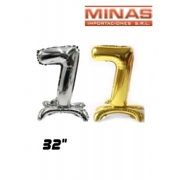 GLOBO CON BASE N 7, 32 PULGADAS.