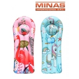 COLCHONETA INFLABLE X 110 CM,DOS DISEOS