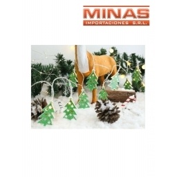 GUIRNALDA DE 10 LUCES LED, PINO NAVIDEO.