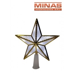 PUNTERO ESTRELLA X 18 CM , DORADA FIJA.