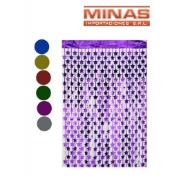 CORTINA PARA CUMPLEAOS FORMA DE ESTRELLAS 100 CM X 200 CM