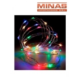 LUZ LUCIERNAGA MULTICOLOR X 100 LED, 220 V.