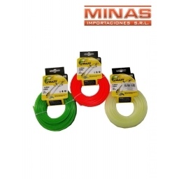 TANZA REDONDA.PARA CORTADORA DE CESPED 3 MM X 15 M.